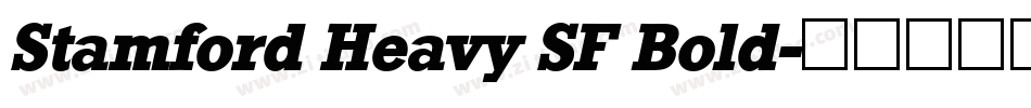 Stamford Heavy SF Bold字体转换